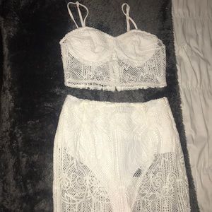 Lace Skirt & Top Set